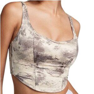 Women's XL NWT Victoria’s Secret PINK Satin Lightly Lined Corset Top